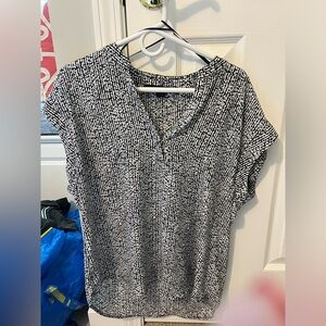 Black and White Blouse Size M